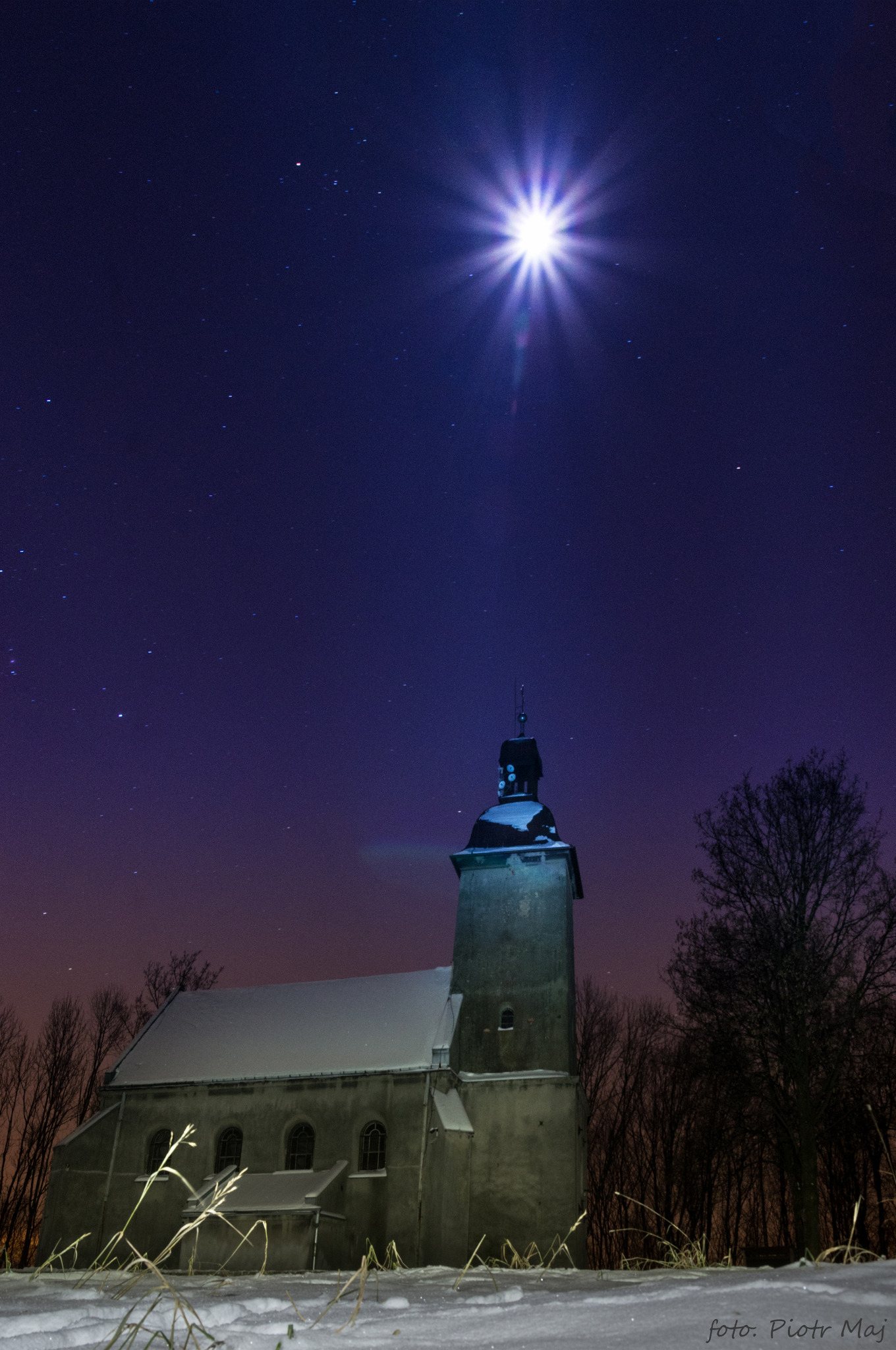 Kościół św. Doroty nocą